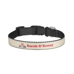 Elephants in Love Dog Collar - Small (Personalized)