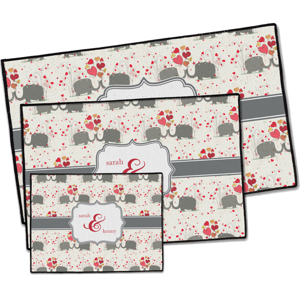 Elephants in Love Door Mats - PARENT MAIN
