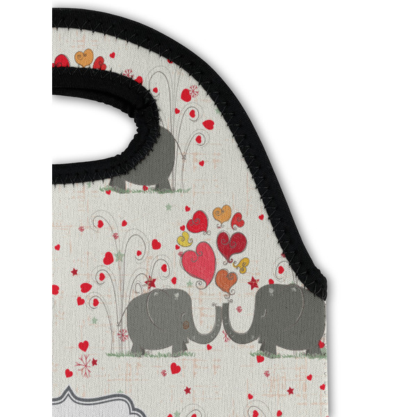Elephants in Love Double Wine Tote - Detail 1 (new)