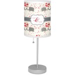 Elephants in Love Lamp with Drum Shade (Personalized)