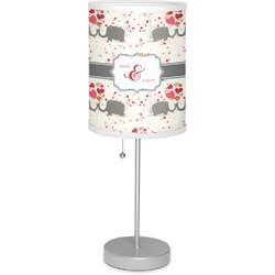 Elephants in Love Lamp with Drum Shade (Personalized)