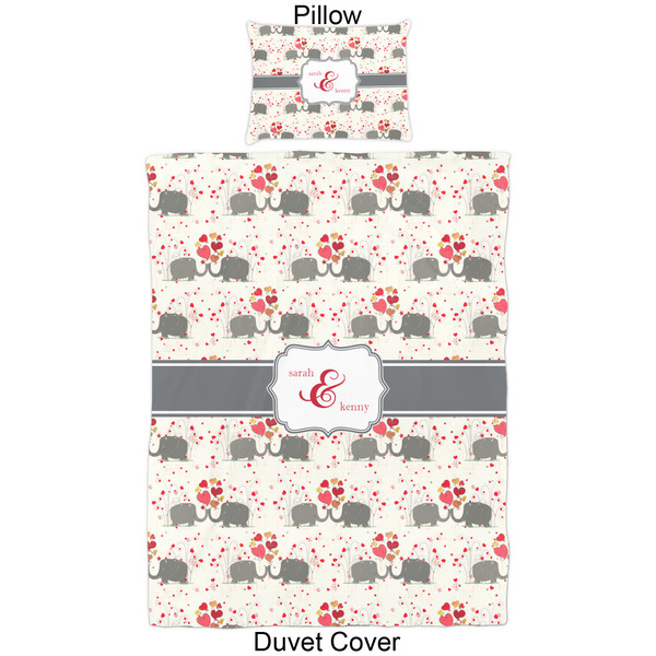 Elephants in Love Duvet Cover Set - Twin - Approval