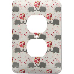 Elephants in Love Electric Outlet Plate