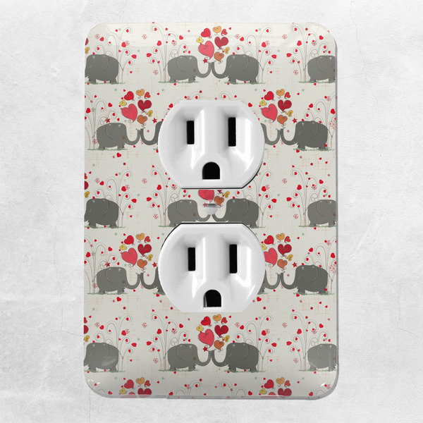 Elephants in Love Electric Outlet Plate - LIFESTYLE