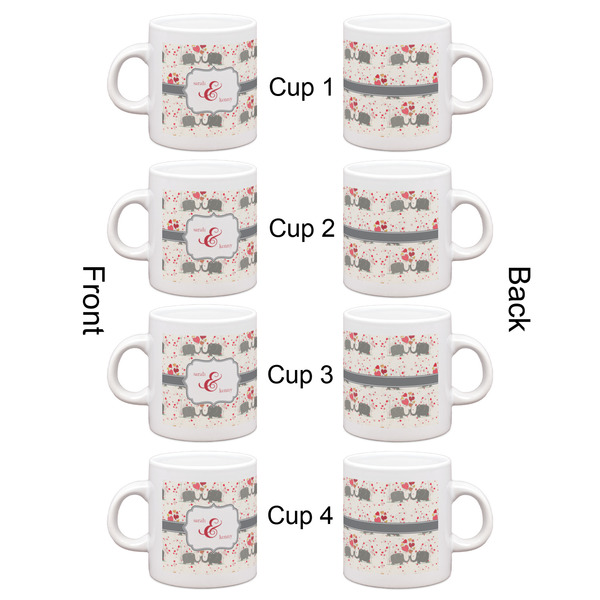 Elephants in Love Espresso Cup Set of 4 - Apvl