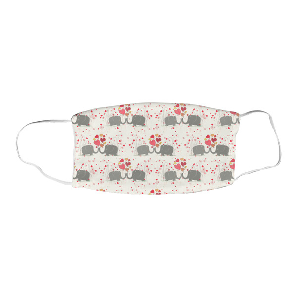 Elephants in Love Fabric Face Mask
