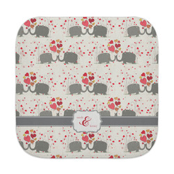 Elephants in Love Face Towel (Personalized)