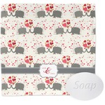 Elephants in Love Washcloth (Personalized)