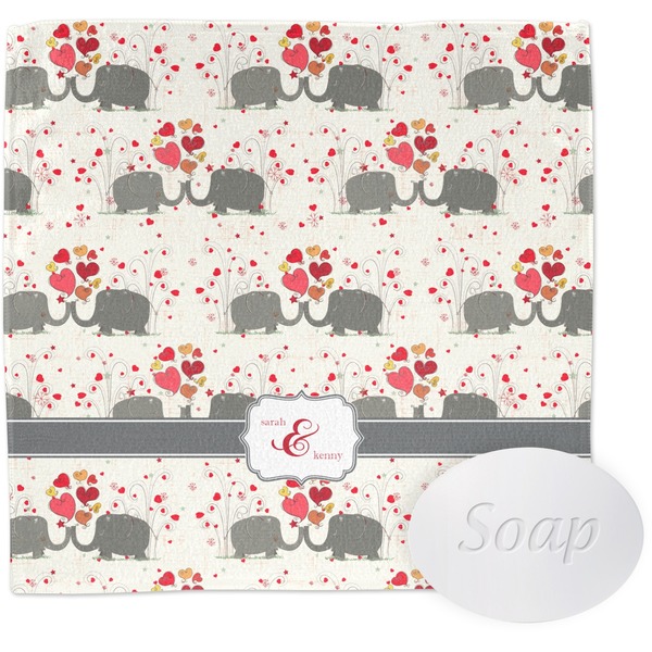 Elephants in Love Wash Cloth with soap