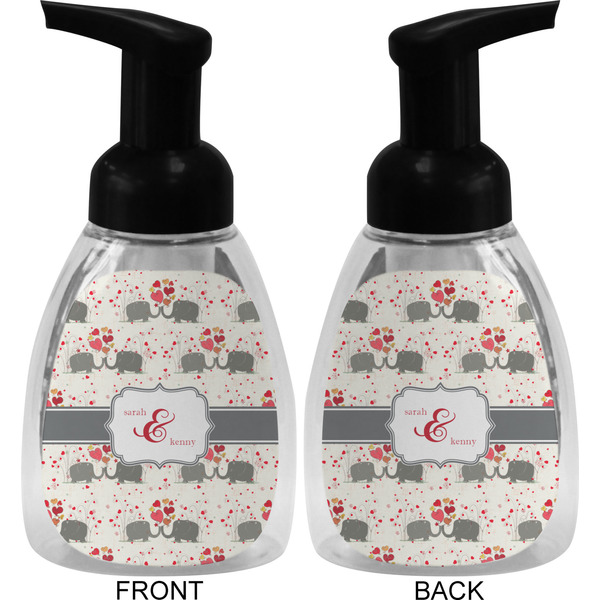 Elephants in Love Foam Soap Bottle (Front & Back)