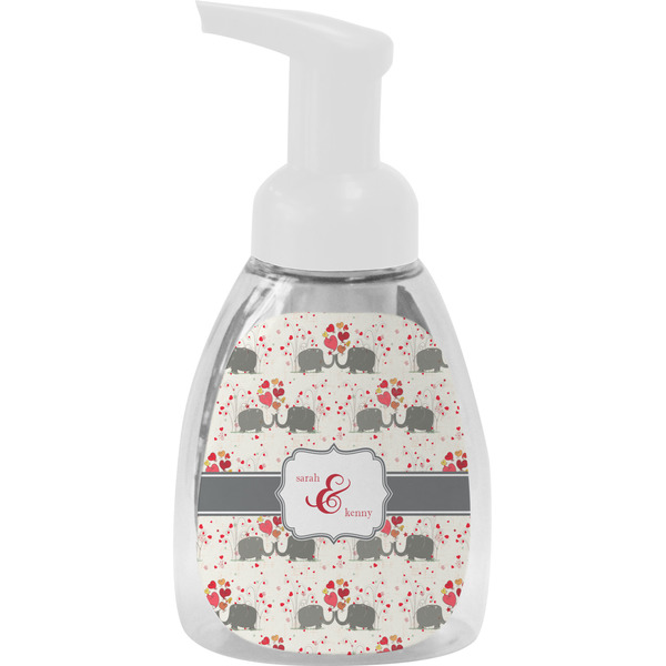 Custom Elephants in Love Foam Soap Bottle (Personalized)