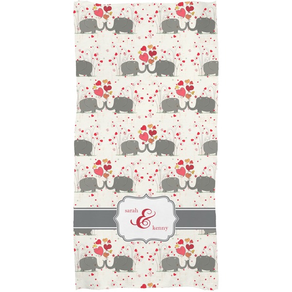 Elephants in Love Full Sized Bath Towel - Apvl