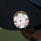 Elephants in Love Golf Ball Marker Hat Clip - Gold - On Hat