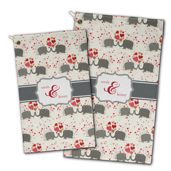 Elephants in Love Golf Towel - PARENT (small and large)