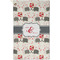 Elephants in Love Golf Towel - Poly-Cotton Blend - Small w/ Couple's Names