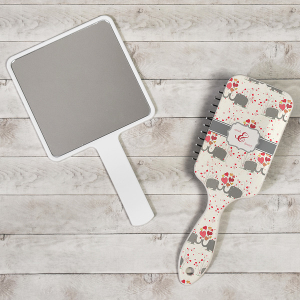 Elephants in Love Hair Brush - In Context