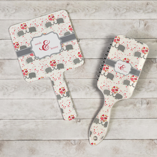 Elephants in Love Hand Mirrors - In Context