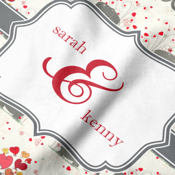 Elephants in Love Hooded Baby Towel- Detail Close Up