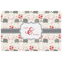 Elephants in Love Jigsaw Puzzle - 1000-piece (Personalized)