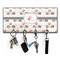 Elephants in Love Key Hanger w/ 4 Hooks w/ Couple's Names