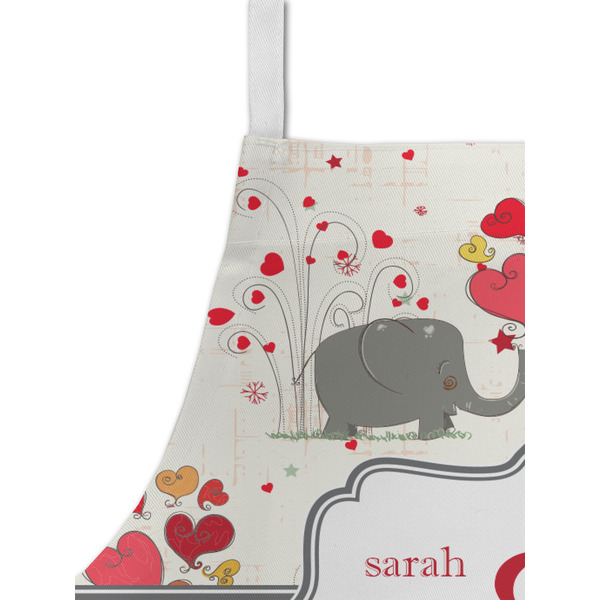 Elephants in Love Kid's Aprons - Detail