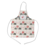Elephants in Love Kid's Apron - Medium (Personalized)