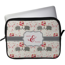 Elephants in Love Laptop Sleeve / Case (Personalized)
