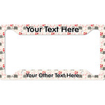 Elephants in Love License Plate Frame (Personalized)