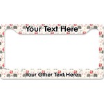 Elephants in Love License Plate Frame - Style B (Personalized)