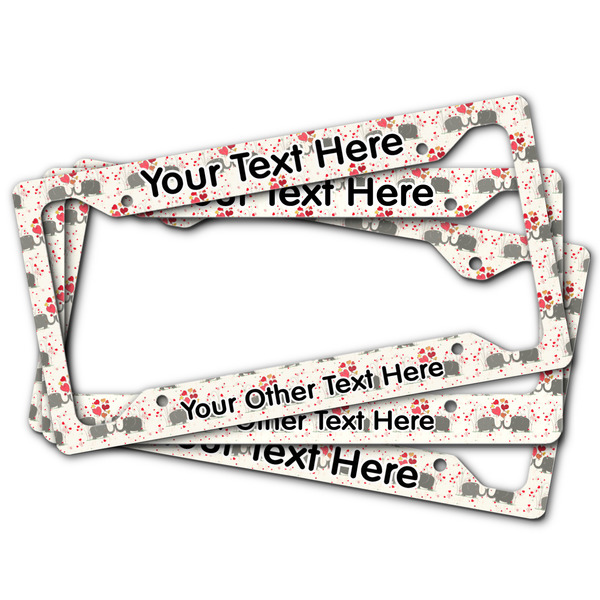 Elephants in Love License Plate Frames - (PARENT MAIN)