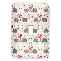 Elephants in Love Light Switch Cover (Single Toggle)