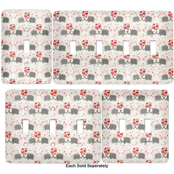 Elephants in Love Light Switch Covers all sizes