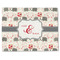 Elephants in Love Single-Sided Linen Placemat - Single w/ Couple's Names