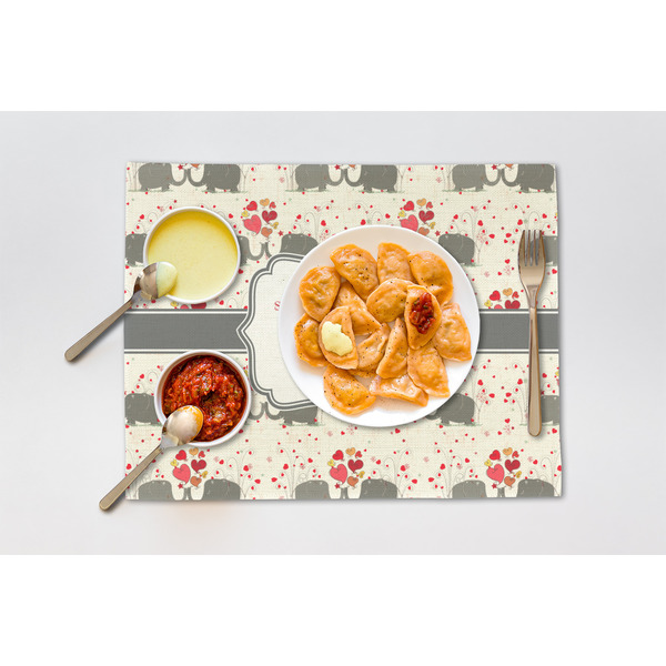 Elephants in Love Linen Placemat - Lifestyle (single)