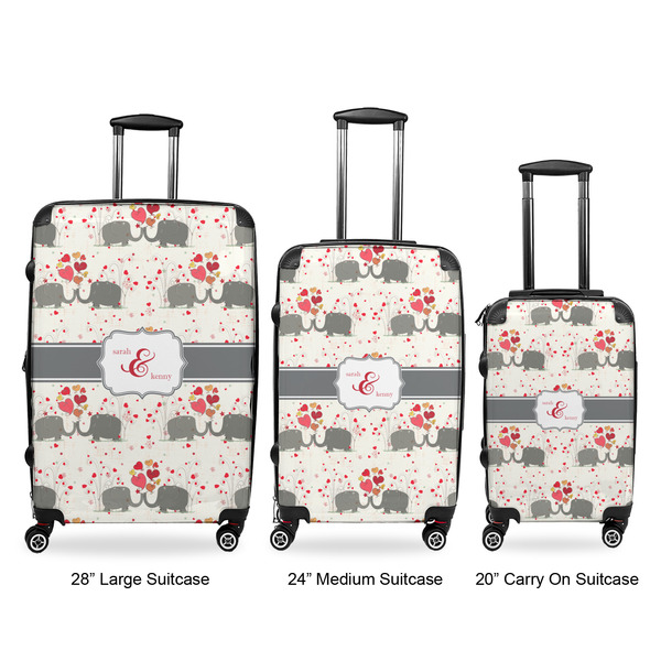 Elephants in Love Luggage Bags all sizes - With Handle