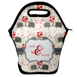 Elephants in Love Lunch Bag w/ Couple's Names