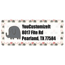 Elephants in Love Return Address Labels (Personalized)