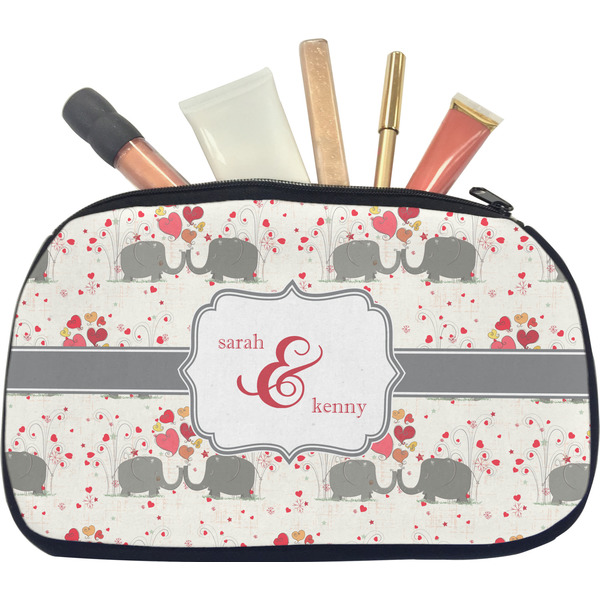 Elephants in Love Makeup Bag Medium