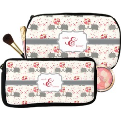Elephants in Love Makeup / Cosmetic Bag (Personalized)