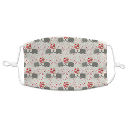 Elephants in Love Adult Cloth Face Mask - XLarge
