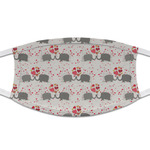 Elephants in Love Cloth Face Mask (T-Shirt Fabric)