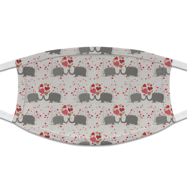 Custom Elephants in Love Cloth Face Mask (T-Shirt Fabric)