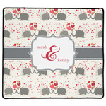 Elephants in Love XL Gaming Mouse Pad - 18" x 16" (Personalized)