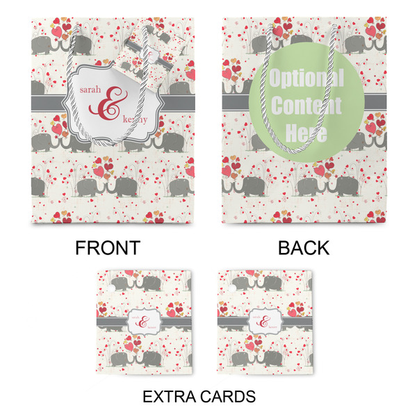 Elephants in Love Medium Gift Bag - Approval