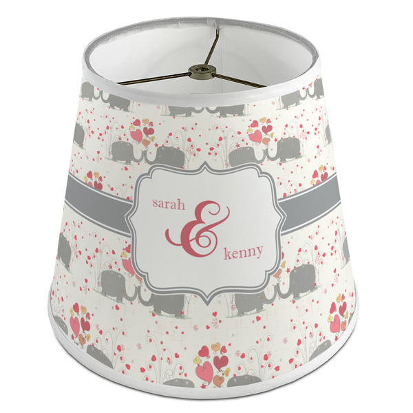 Custom Elephants in Love Empire Lamp Shade (Personalized)