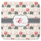 Elephants in Love Memory Foam Bath Mat - 48"x48" (Personalized)