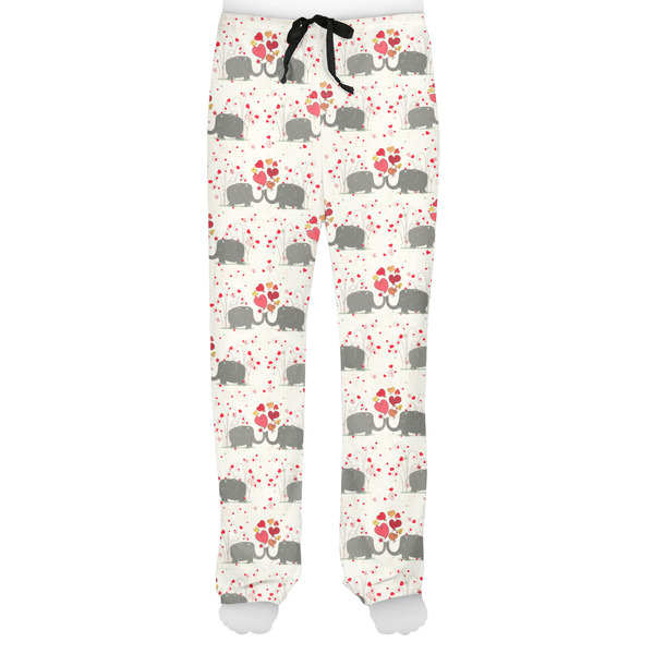 Elephants in Love Men's Pjs Front - on model