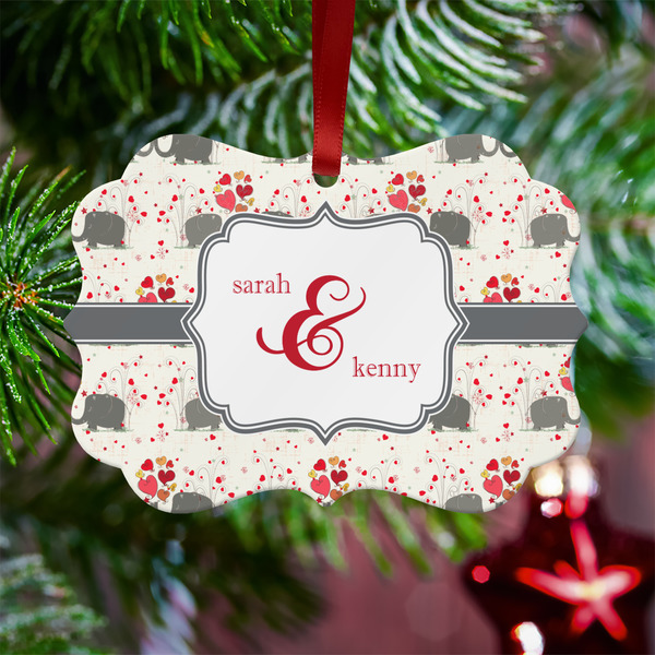 Elephants in Love Metal Benilux Ornament - Lifestyle