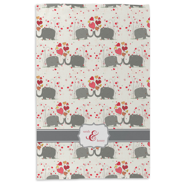 Elephants in Love Microfiber Dish Towel - APPROVAL