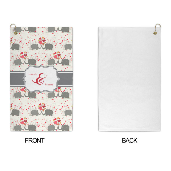 Elephants in Love Microfiber Golf Towels - APPROVAL